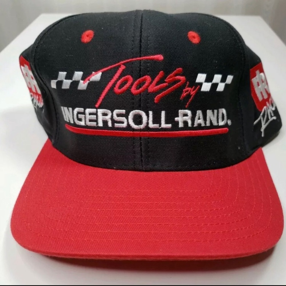 Ingersoll rand tools racing strapback hat vintage